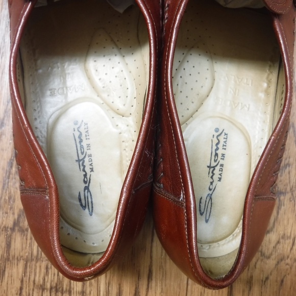 Santoni Brown Leather Upper #42143915 Causal Dress Shoe main image 11